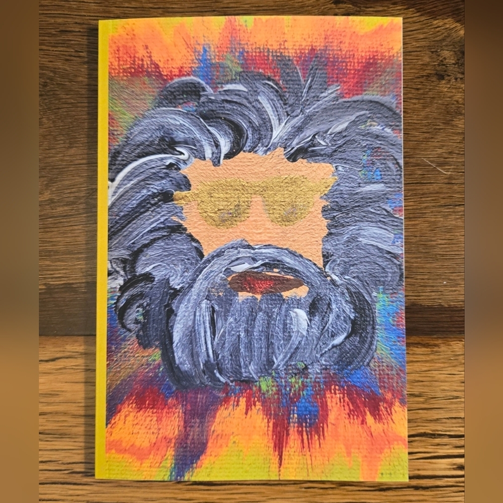 Vibrant Abstract Jerry Garcia Grateful Dead Notebook Journal
